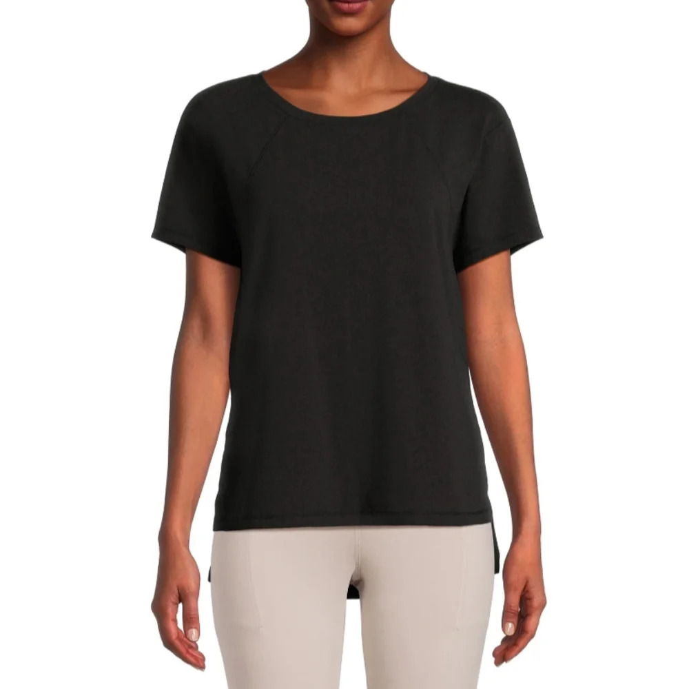 Avia Women's Size L (12-14) Oversize Tee Black Soot NWT